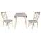 International Concepts 42 in. Solid Wood Round Dual Drop Leaf Dining Table with 2 Chairs, Unfinished K-42DL-C613-2 - alternate 4